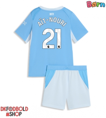 Manchester City Rayan Ait-Nouri #21 Hjemmebanesæt Børn 2026-27 Kort ærmer (+ korte bukser)